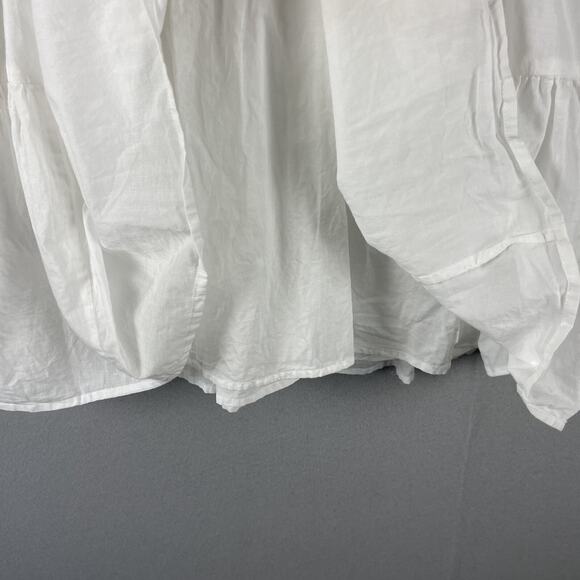 Lauren Ralph Lauren Embroidered Tiered Dress Womens 8 Voile Tassel Boho Peasant - Picture 10 of 16